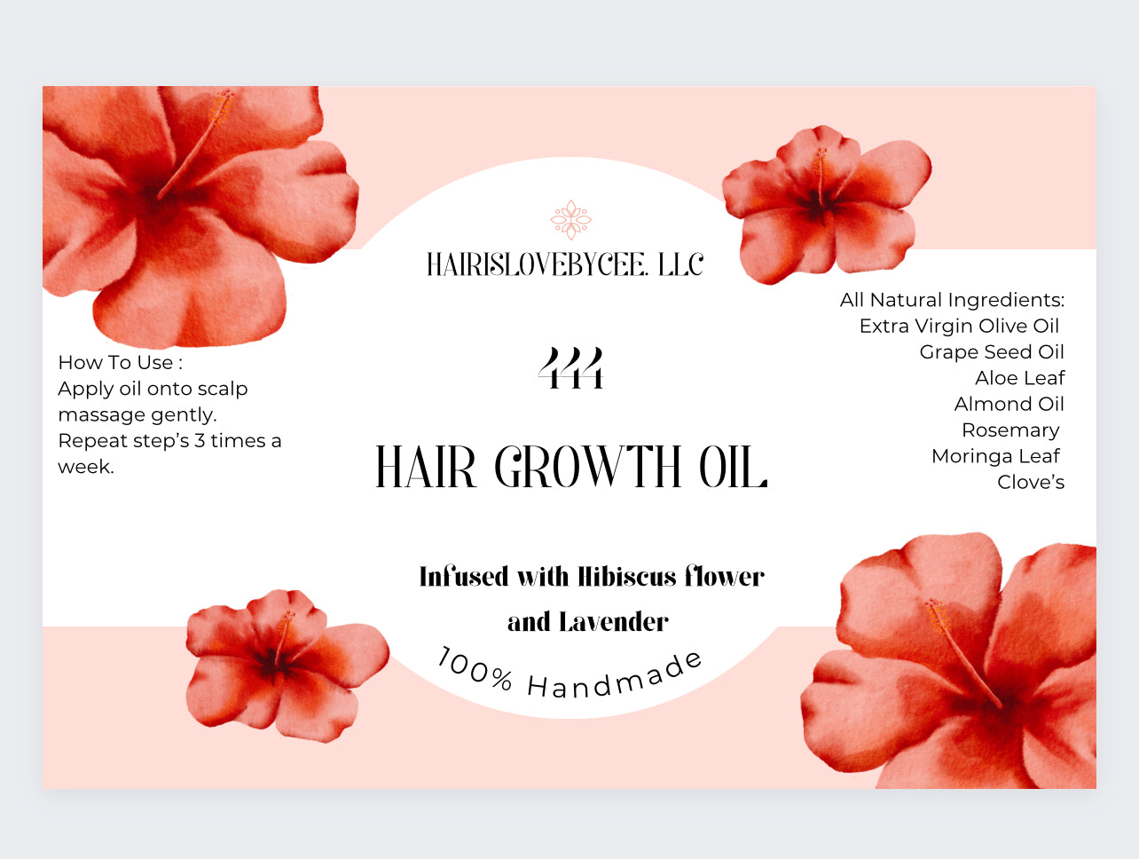 444 Hair Growth Oil